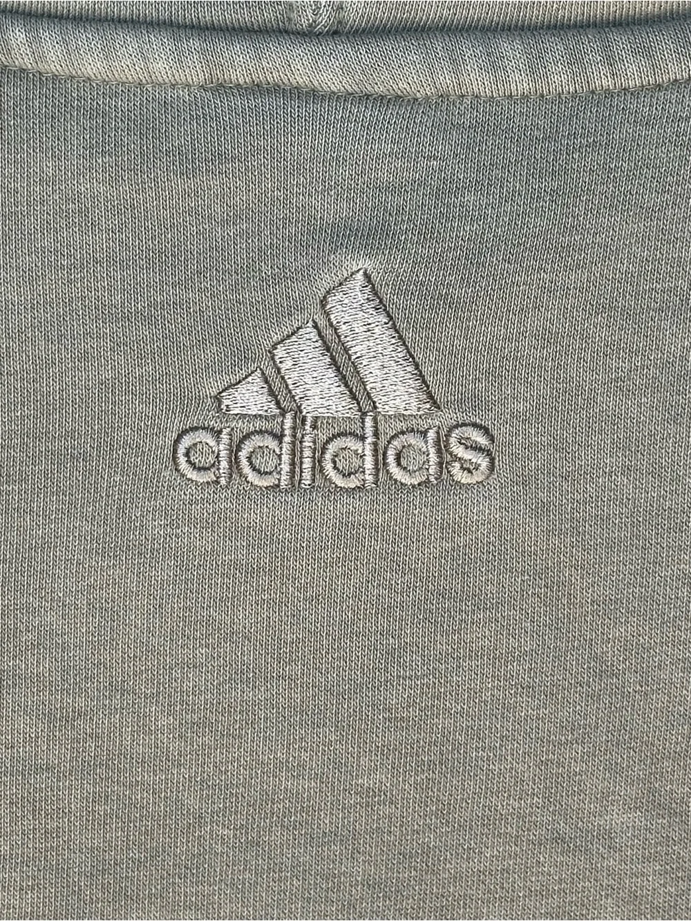 Adidas Essentials Big Logo Pullover Hoodie Olive Green Men’s Large Fleece